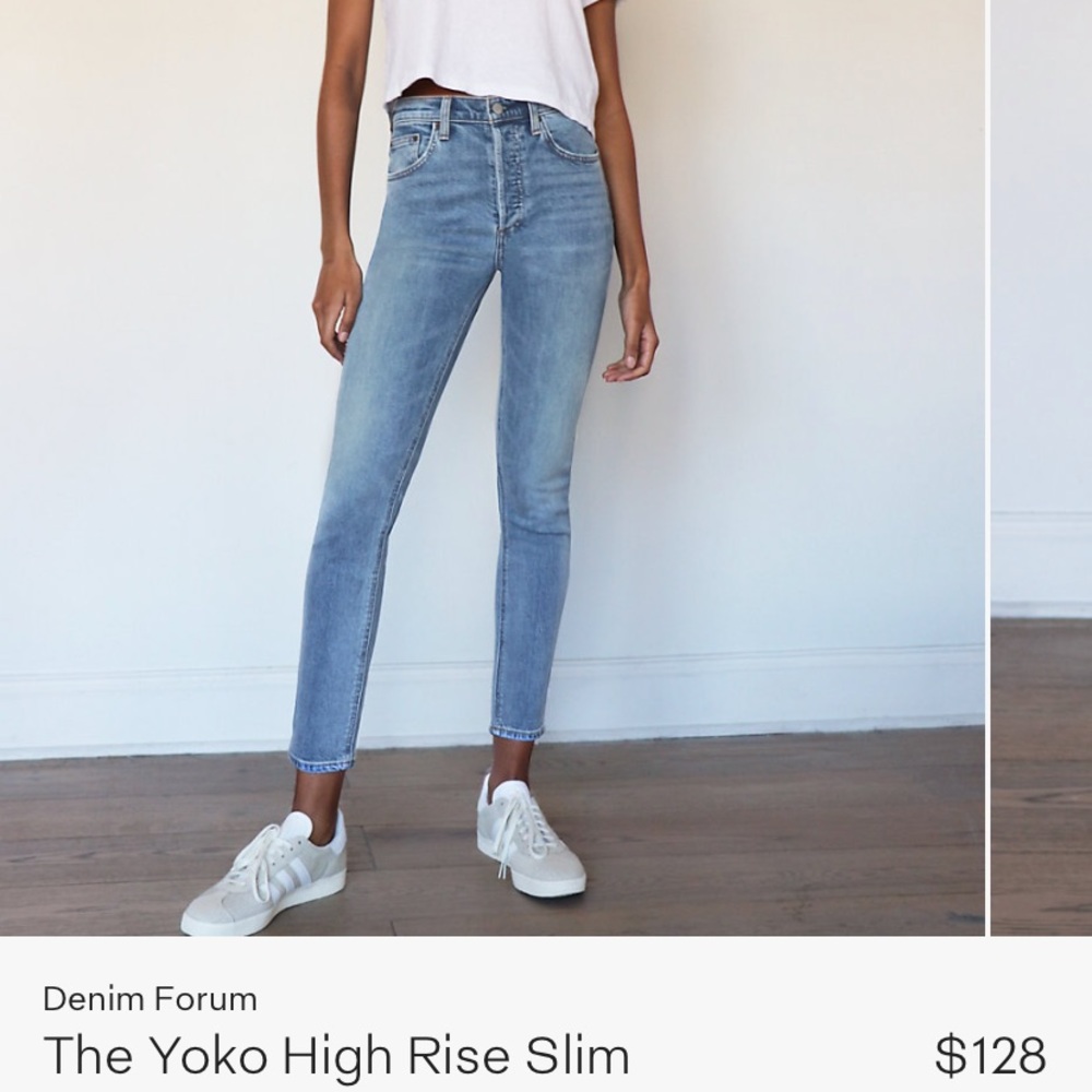 Aritzia Denim Forum Yoko High Rise Jeans